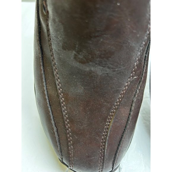 Men's Faded Glory Casual Loafer Shoes Size 9 Brown Pull On Cushion Insole - Picture 3 of 6